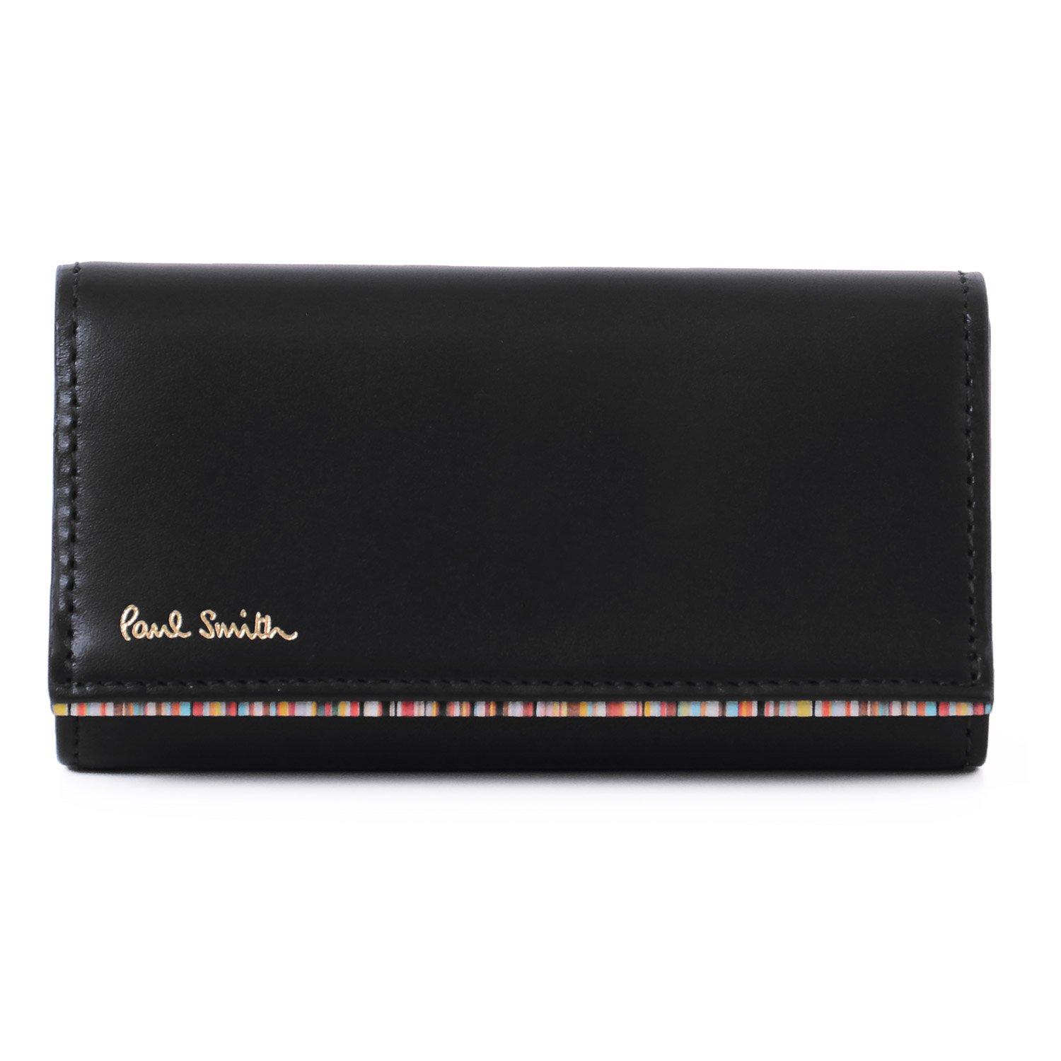 Мужской чехол для ключей Paul Smith в полоску, 30PAP7526650, 990, Черный