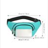Simple Nylon Men Chest Bag Waterproof Adjustable Strap Outdoor Waist Bag Large Capacity Japanese Style Sports Walking Bag Men