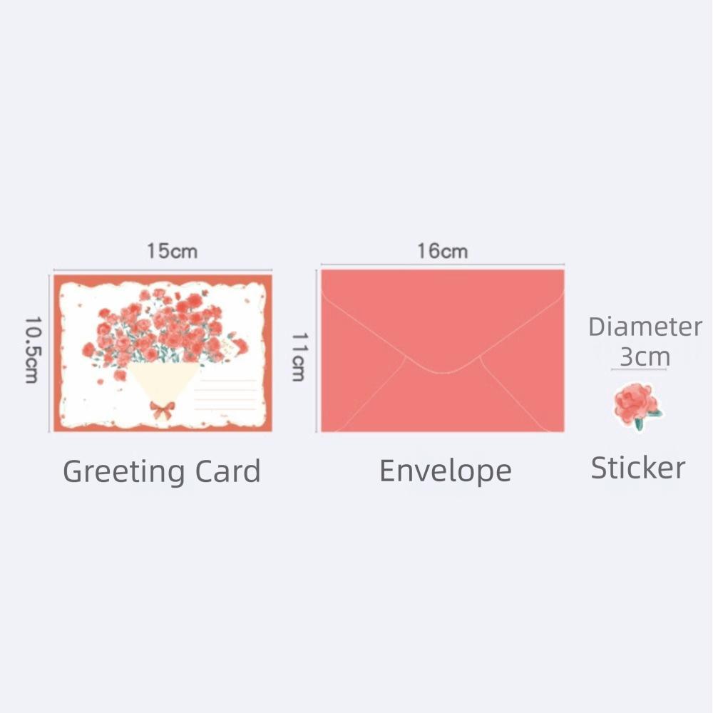 New 3D Pop-up Style 3D Greeting Card Creative Handmade Flower Blessing Card Romantic Creative Flower Card Valentine's Day