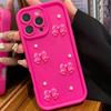 Korean 3D Bowknot Pearl Silicone Phone Case For iPhone 17 Air 16 Pro 15 14 13 12 11 Pro Max 16E 7 8 Plus Shockproof Soft Cover