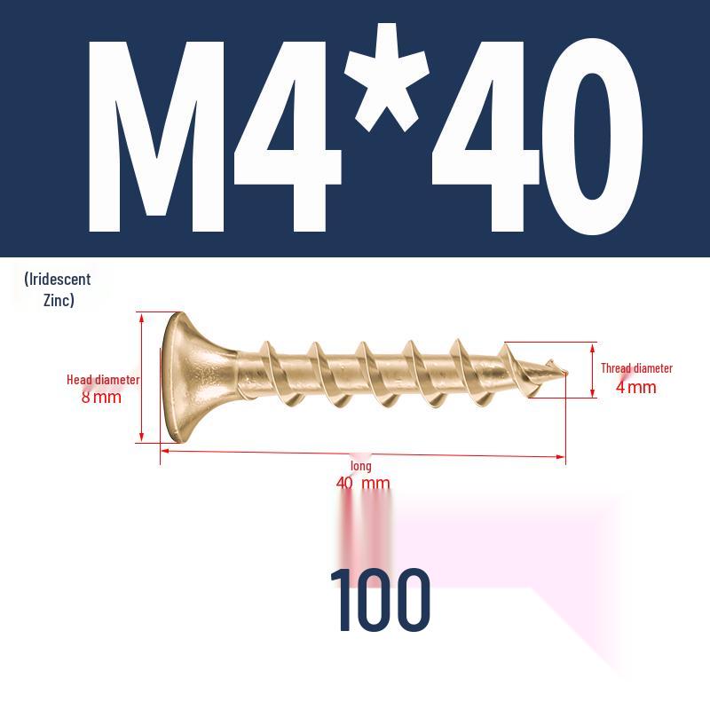304 Stainless Steel Galvanized Hardened Coarse Thread Countersunk Flat Head Phillips Wood Screws