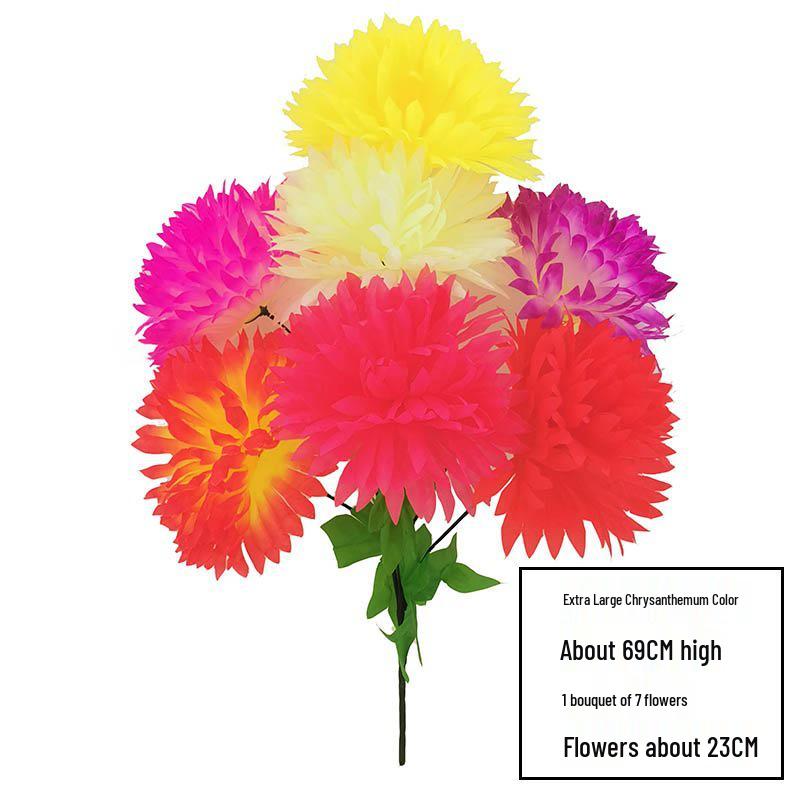 Qingming Chrysanthemenstrauß: Seidenblumen (künstlich) für das Gräberfegen und Friedhofsgedenken