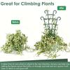 2/4/5 peças Suportes de plantas empilháveis - Treliça de plástico durável para uso interno e externo, ideal para videiras, rosas, vegetais