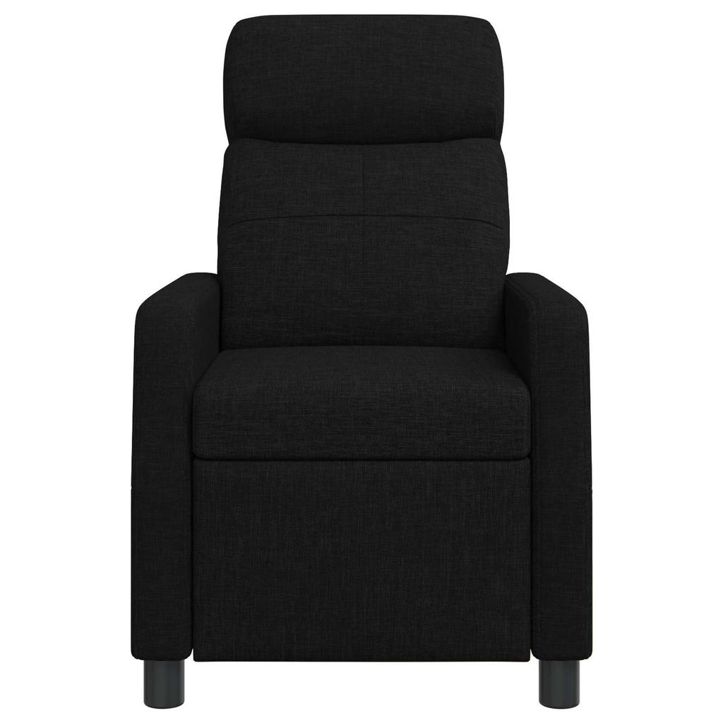 Recliner Chair Black Fabric