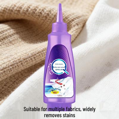 Removedor de Manchas Activo con Enzimas Sin Aclarado: Limpieza de Secado Rápido para Manchas Amarillas y de Aceite.
