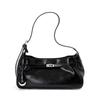 Womens Genuine Leather Tote Bag Large Capacity Crossbody Shoulder Black White Street Style Daily Use