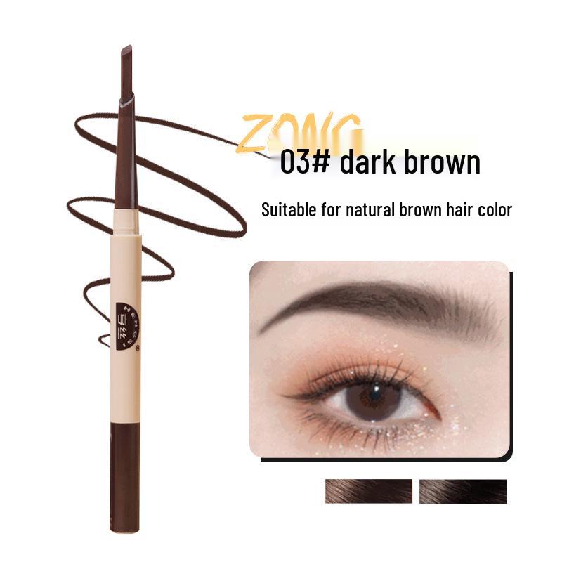 Hen s Dual-Ended Ultra-Fine Long-Lasting 3D Eyebrow Pencil - Waterproof & Smudge-Proof.