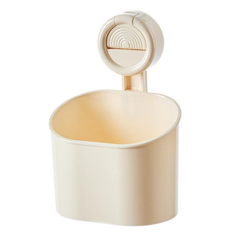 

Прочный Присос Ведро для Хранения в Ванной комнате Установка без Сверления Для Организации Туалетных Принадлежностей Кухонной Утвари Дизайн Легкой Очистки кремовый