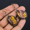 Mookaite Earrings Gemstone Jewelry, 999 Copper Wire Wrapped Earrings, Handmade Beautiful Jewelry Earrings