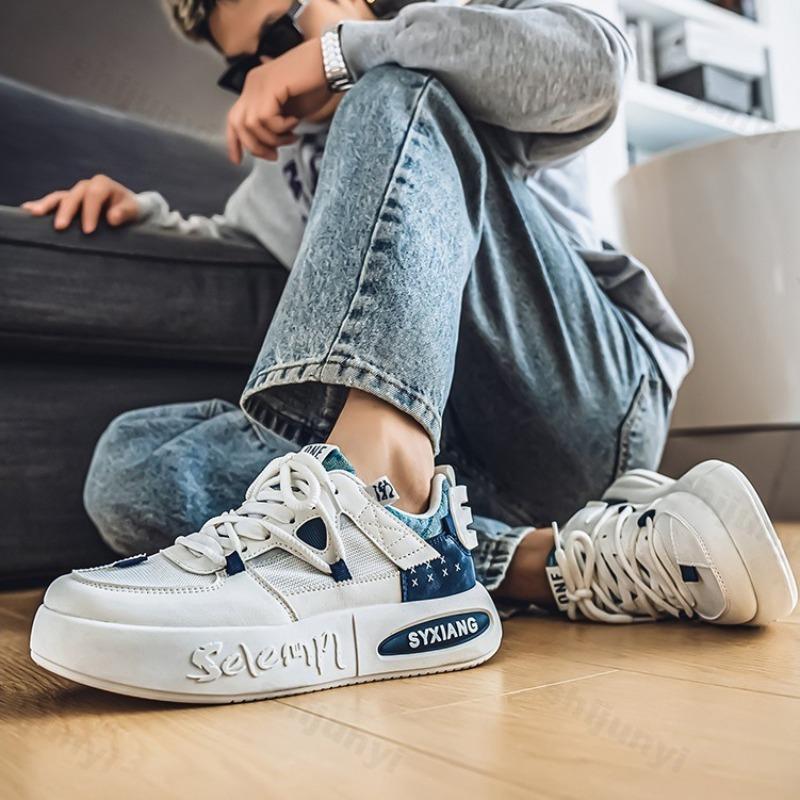 Fashion Men's Fashion Casual Sports Shoes 2025 New Summer Mesh Breathable Versatile Thick Sole Shoes Low Top Comfortable Chunky sneakers