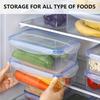 Four Sets of Multi-functional Transparent Food Storage Kits, Multi-size, Tightly Closed Lids To Keep Food Fresh and the Kitchen Clean and Orderly