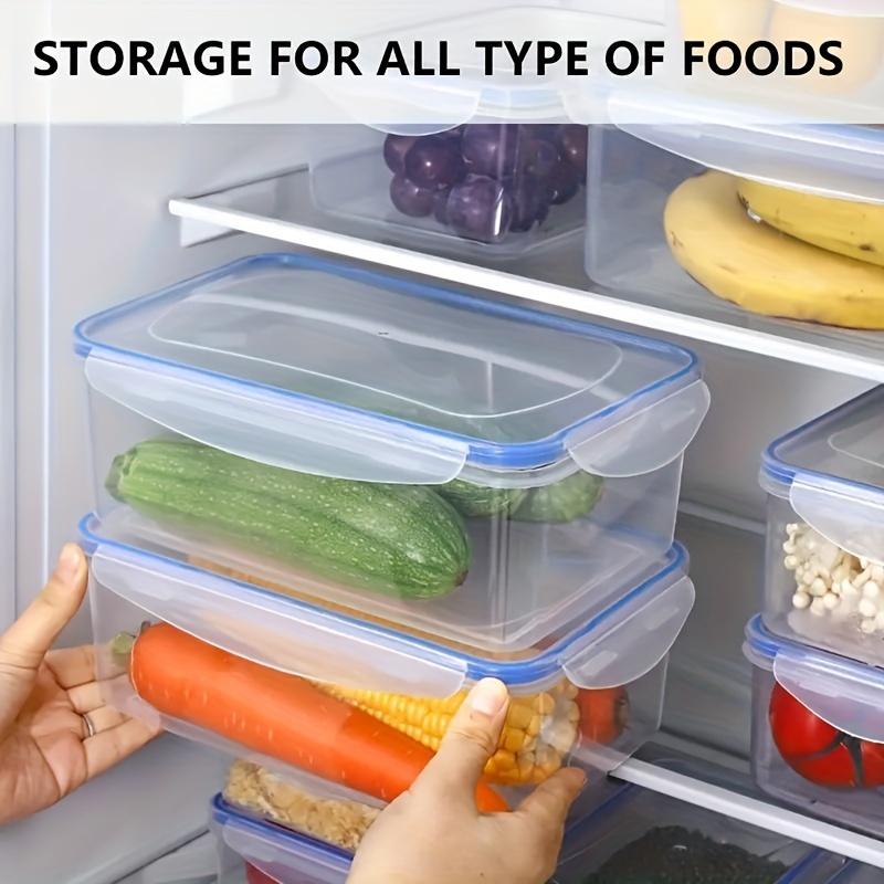 Four Sets of Multi-functional Transparent Food Storage Kits, Multi-size, Tightly Closed Lids To Keep Food Fresh and the Kitchen Clean and Orderly