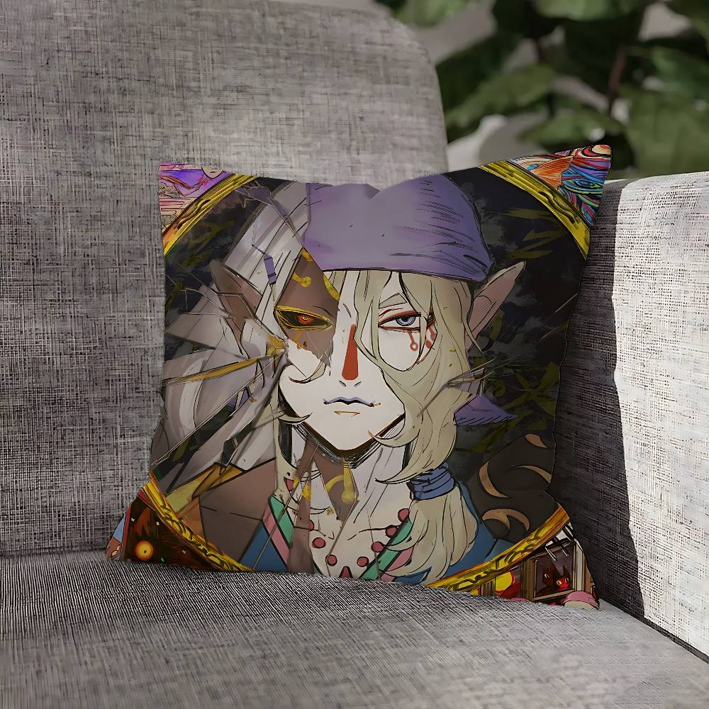 Medicine Seller M-Mononoke Throw Pillow Case For 55x55cm 30x30cm 50x50cm 45x45cm 40x40cm Square Chair Pillowcase Case