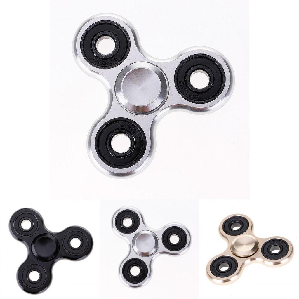 Premium Aluminum Alloy Tri-spinner Silent Bearing Metal Fidget Toy Stress Relief
