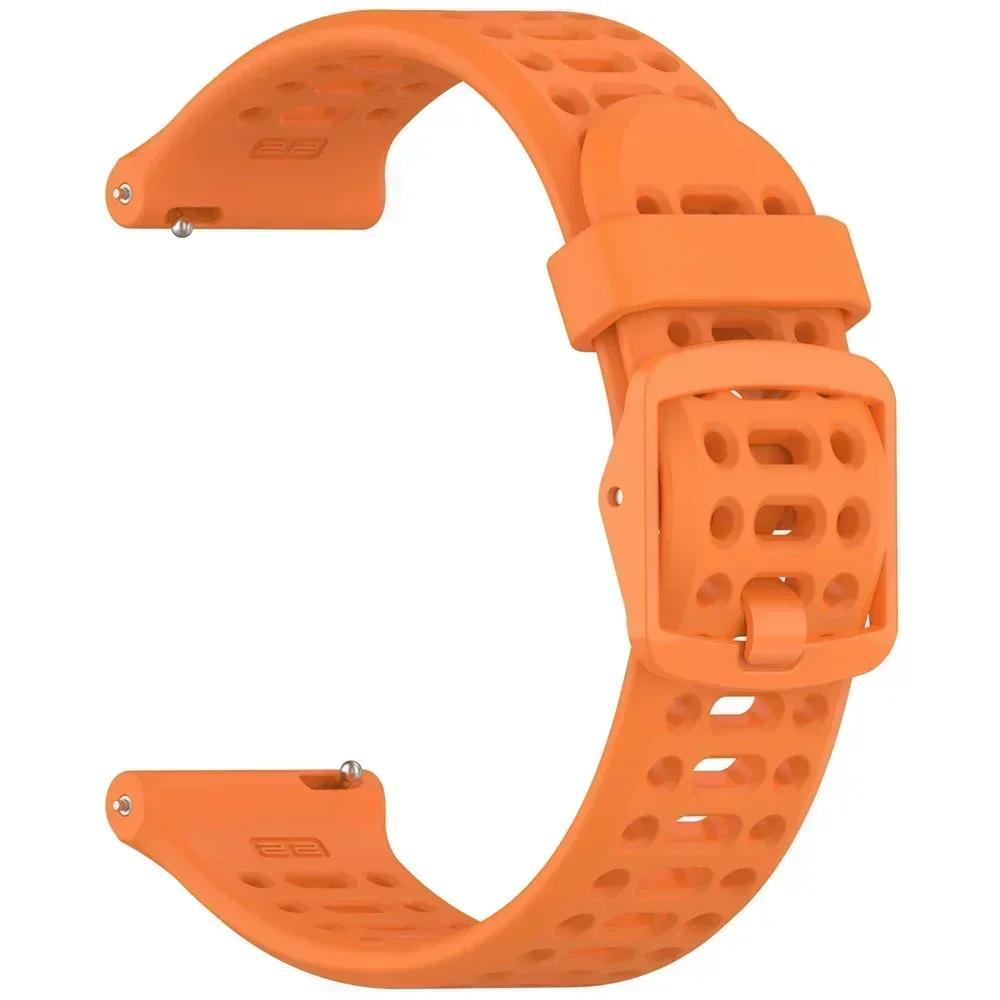 Silicone 22 20mm Watch Strap for Garmin Forerunner 165 245 255 Band Vivoactive 6 5 4/Active 5 Replace Bracelet Breathable Bands