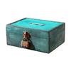Secure Locking Wooden Storage Box with Retro Design Travel Jewelry Case for Valuables Protections In Family Homes