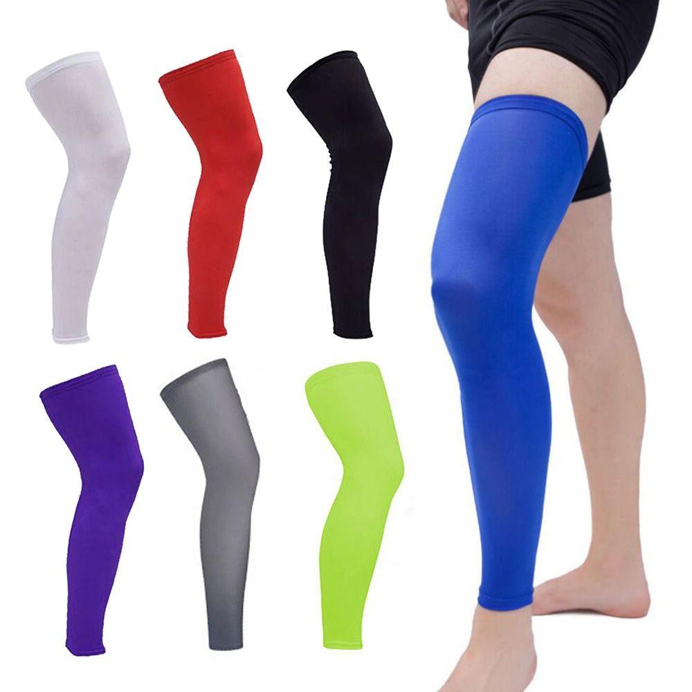 

Anti-UV Knee Calf Sleeves High Elasticity Leg Warmers High-quality Knee Support Pads for Men Women L зелений
