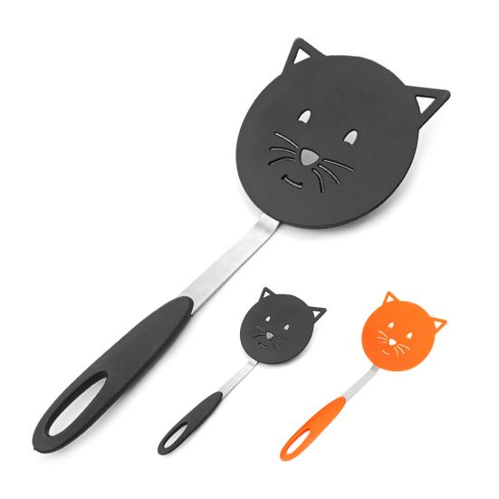 Cats Frying Spatula Heat Resistant Non-stick Stainless Steel Nylon Anti-slip Multifunctional