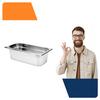 Pojemnik gastronomiczny 4L -  GN1/3, H100MM - stal nierdzewna - YG-00273