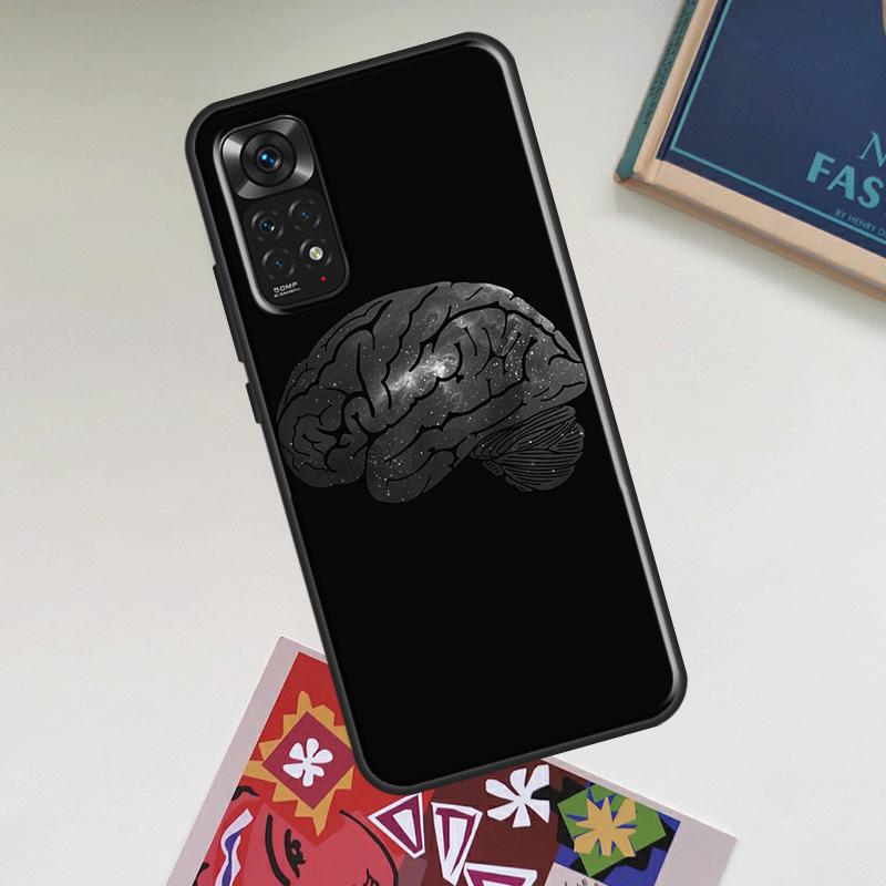 Brain Art Case For Xiaomi Redmi Note 13 14 Pro 12 11 10 15 Pro Plus Redmi 15C 14C 13C 10C 12C 15 Cover