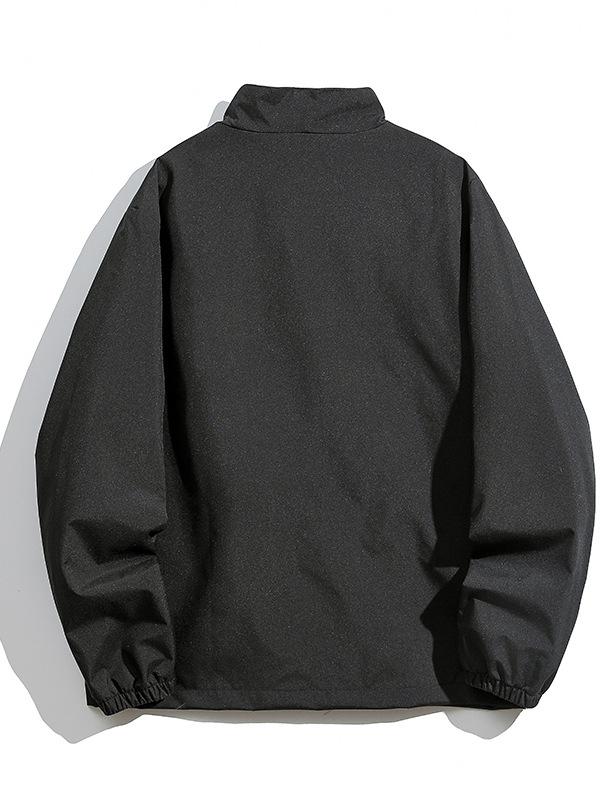 2025 spring and autumn new men's large pocket stand-up collar tooling jacket trendy versatile casual jacket men