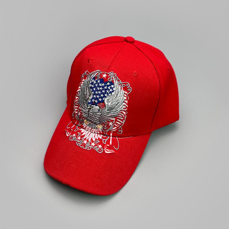American Embroidered Eagle Baseball Cap Men'S And Women'S Sunshade Outdoor Leisure Personality Versatile Cap