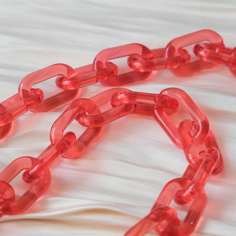 New Phone Accessory Detachable Parts Chain Matte White Crossbody Resin Luxury Strap Phone Case Chains Candy Neon Acrylic Shoulder Chain