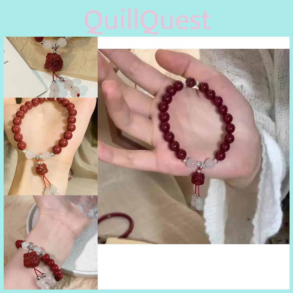 Sophisticated Red Lion Beaded Bracelet For Women Bohemian And Vintage Charm