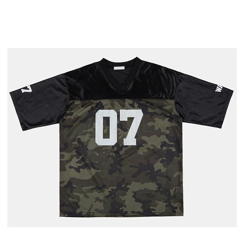 

Хип-хоп Ретро 2024 Лето Новый Джерси с Полурукавом Figure Color M