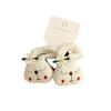 1 Pair Girl Hair Ties Soft Fabric Cartoon Rabbit Bear Carrot Decor Hair Ropes Gentle on Scalp Safe Baby Hair Bands