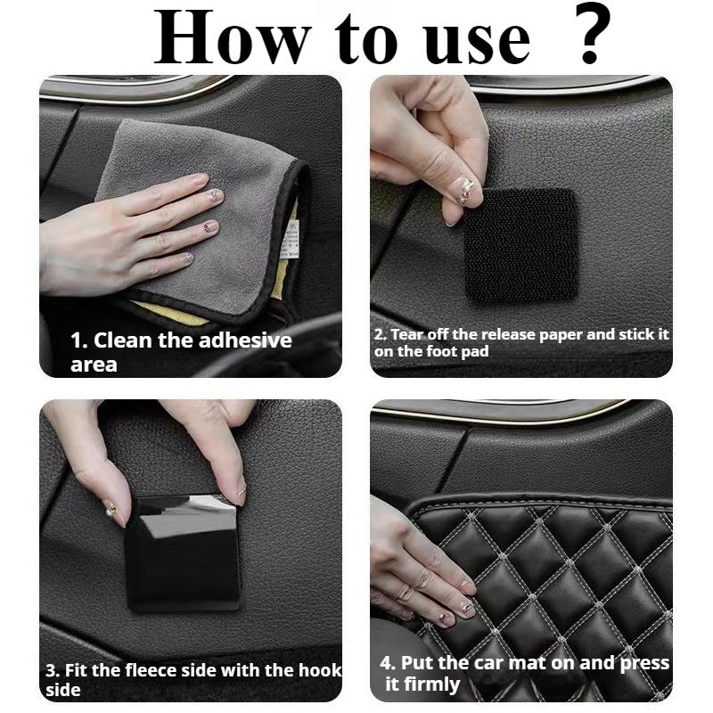 Car Carpet Tape Universal Floor Mat Clips Retention Holders Grips Self Adhesive Fastener Sticker For Mercedes Benz BMW X1 X3 X5