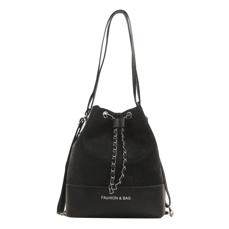 Stylish and simple versatile chain bucket bag 2025 spring and summer new commuter shoulder messenger bag women's wholesale