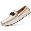 Suede Leather Men Casual Shoes Slip on Flats Comfy Fashion Loafers New Men Business Shoes All-match Walking Flats Drive Footwear