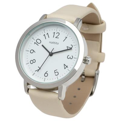 Ines Synthetic Leather Band Leather Watch Simple Cute Casual Everyday Use White MKL2027-1 WH