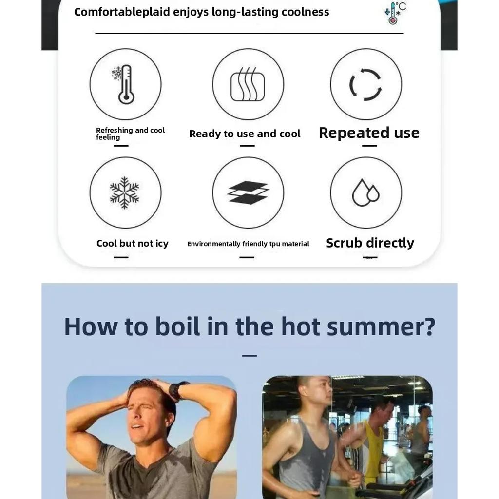 Summer Neck Cooling Ring Outdoor Running Fitness Fishing Cycling Travel Cool Neck Ring Portable Outdoor Cooling Accessories
