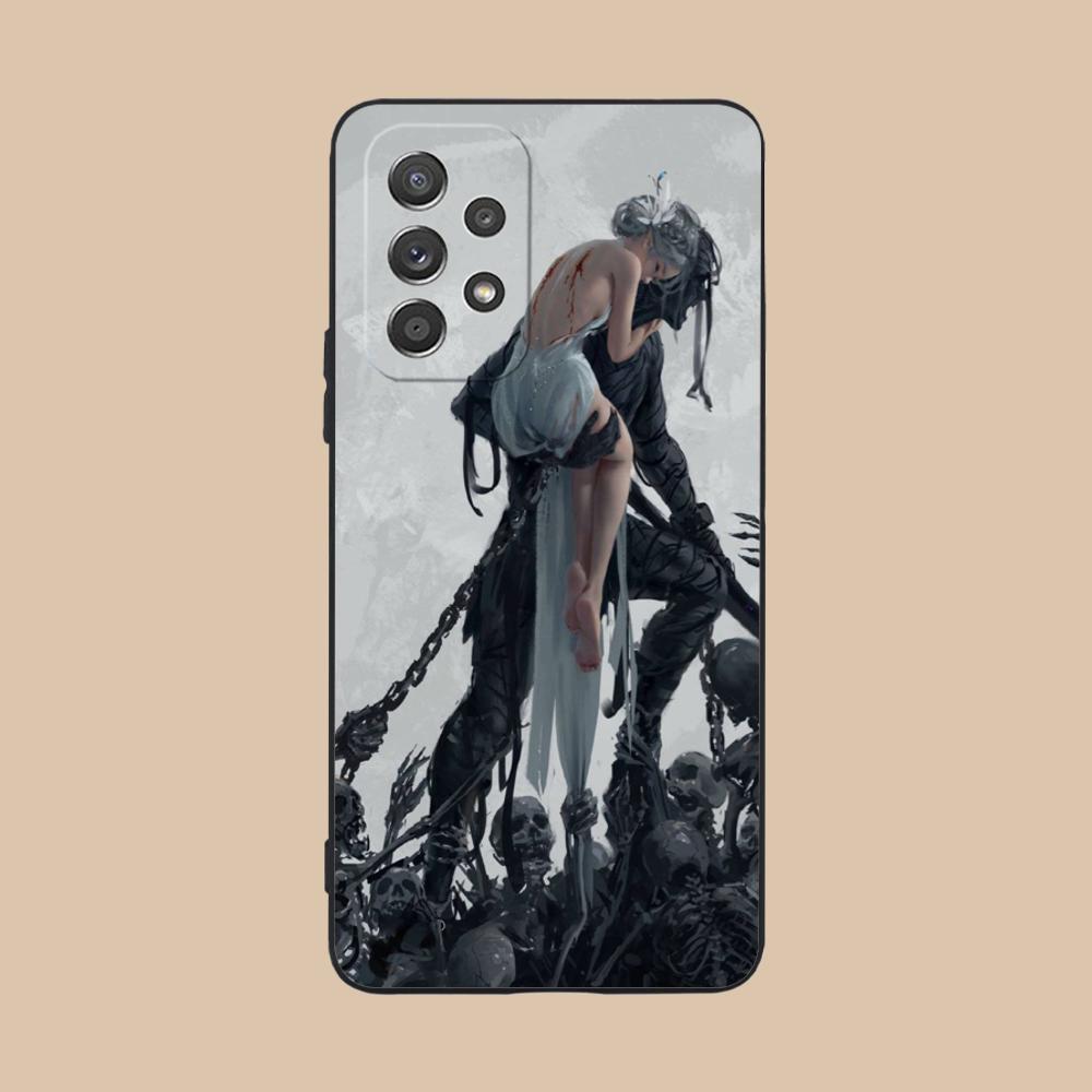 Anime Ghostblade Mobile Phone Case for Samsung Galaxy A56 55 54 53 52 51 36 35 34 23 16 15 5G Colorful Cover Smartphone Luxury