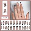 Short Press-On Nails Set Ins Style Fake Full Cover Acrylic Nail Tips Women Daily Wear