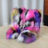 Fox Fur Snow Boots Autumn and Winter Warm and Cold Thickened Medium Tube Imitation Fur Boots Fashion Wool Boots