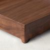 Wooden Tray with Feet Minimalist Raised Lip Slimline for Desk