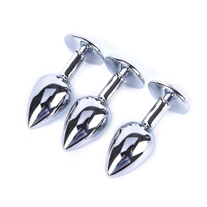 1PC Sex Toys For Adults Small Size Metal Toys Butt Plug Stainless Steel Plug