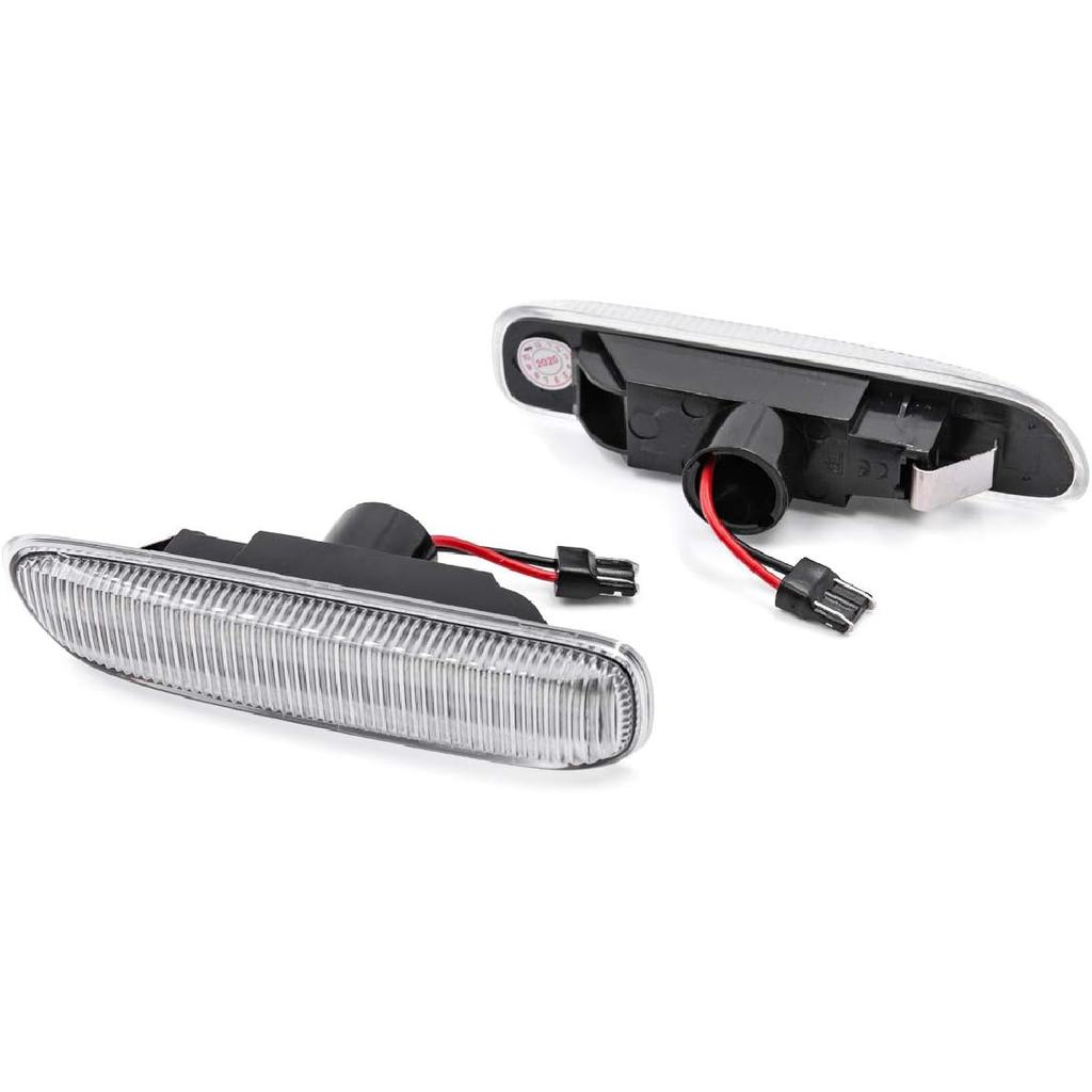 NJSBYL Clear Lens Side Marker Lamps for B-M-W E46 1999-2001 3 Series Sedan 316i 318i 320i 323i 328i 318d 320d and 1999-2003 3-Series Coupe 318ci