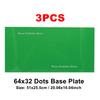 3PCS 32x64 Dots Baseplate DIY Assembled Small Building Blocks Classic Bricks Base Plate for MOC City Figures Construction