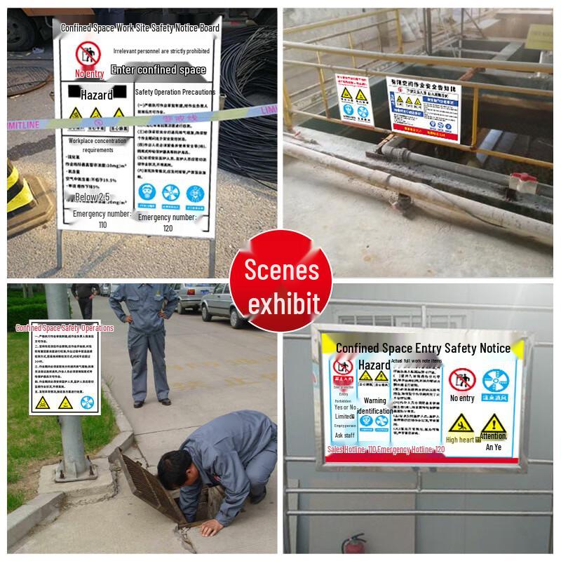 PVC Confined Space Septic Tank Safety Sign