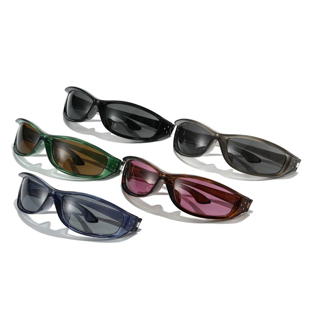 New special-shaped futuristic sunglasses Spice Girls sports Internet celebrity street shot concave sunglasses men and women