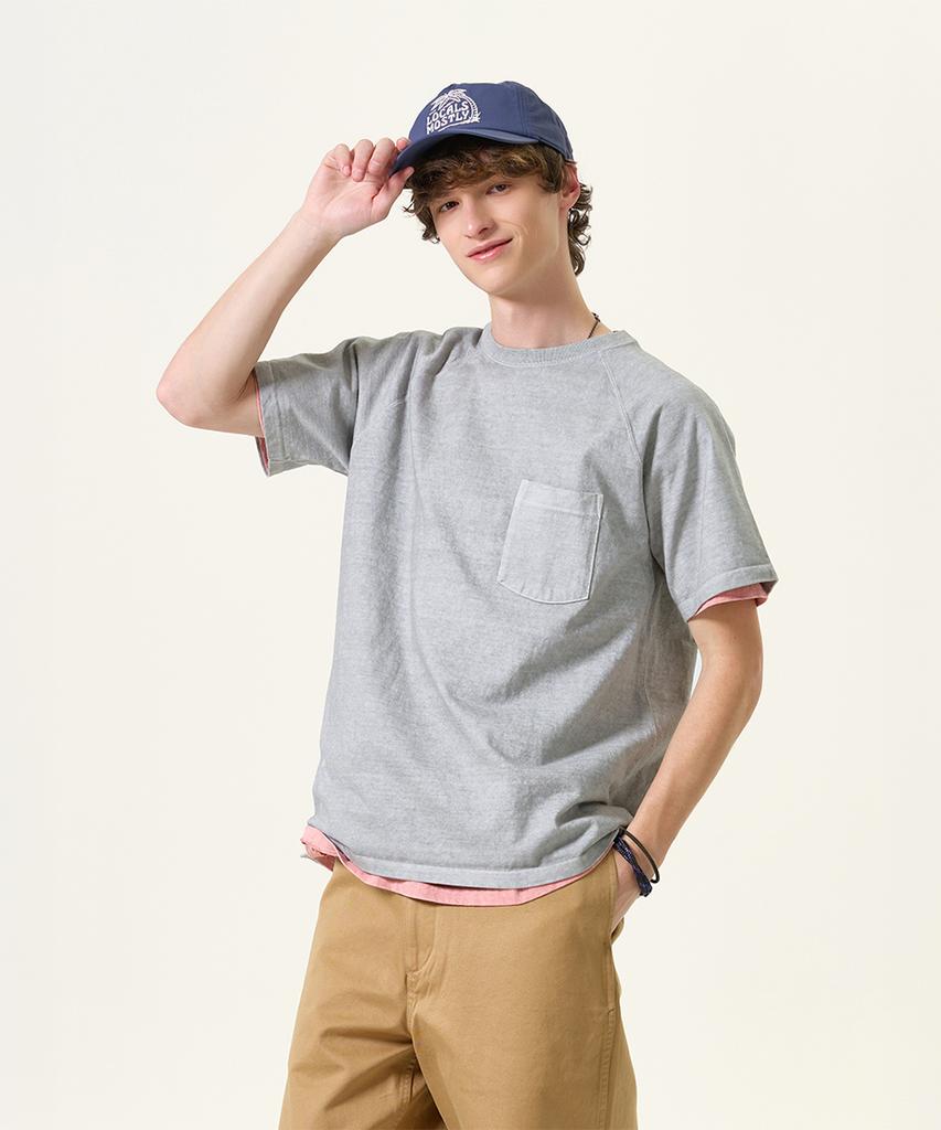 Guson Pigment-Dyed Heavy Cotton Pocket Short Sleeve T-Shirt Collection