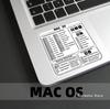 Nálepky s klávesovými zkratkami pro Word Excel Windows/MAC/OS Grafika písmen Ochranná nálepka na notebook