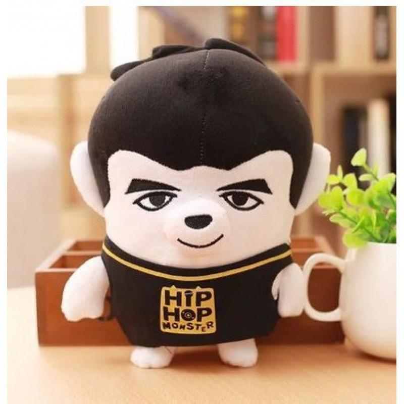 Iconic Boys Bangtan Plush Toy Figure Black Color Soft Material Home Doll Office