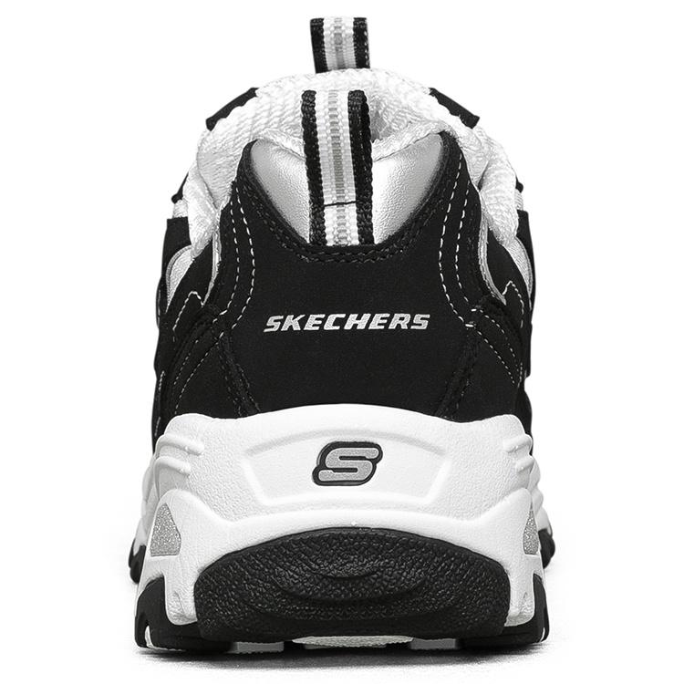 (GS) Skechers D'Lites 'Black White' Kids' 80587L-BKW