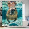 High-quality waterproof shower curtains featuring adorable underwater animals designed for a cozy bathroom experience. Great gif