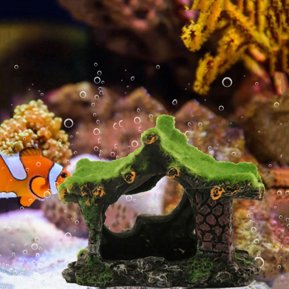 

Resin Log Driftwood Cave Decorative Fish Shrimp Hideout For Betta Turtle Reptiles